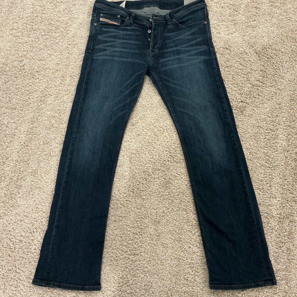 Diesel Men's Deep Indigo Straight Jeans